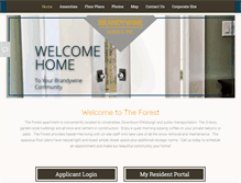 Tablet Screenshot of forestapartmentspa.com